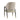 Brea Wood Upholstered Armchair in Stone Gray, angle view
