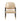 Brea Wood Upholstered Armchair in Tan, front view