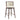Briar Wood Upholstered Barstool in Cream, angle view