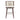 Briar Wood Upholstered Barstool in Cream, front view