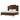 Burl King Bed - Light, angle view