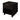 Celia 18" Nightstand (1-Drawer) in Black, angle view