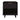 Celia 18" Nightstand (1-Drawer) in Black, front view