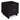 Celia 18" Nightstand (2-Drawer) in Black, angle view