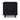 Celia 18" Nightstand (2-Drawer) in Black, front view