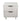 Celia 18" Nightstand (2-Drawer) in White, front view