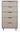 Celia 24" Chest (5-Drawer) in Light Gray, front view