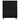 Celia 38" Chest (5-Drawer) in Black, front view