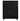 Celia 38" Chest (5-Drawer) in Black, front view