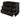 Celia 38" Solid Wood Dresser (3-Drawer) in Black, angle view
