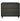 Celia 38" Solid Wood Dresser (3-Drawer) in Charcoal Gray, front view