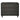 Celia 38" Solid Wood Dresser (3-Drawer) in Charcoal Gray, front view