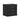 Clifford Nightstand (3-Drawer) in Black, angle view
