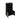 Crosby 31" Bookcase Cabinet (7-Shelf) in Black, angle view