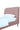 Daphne Upholstered Velvet Twin Bed in Blush and Black, angle view