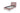 Daphne Upholstered Velvet Twin Bed in Blush and Black, angle view