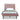 Daphne Upholstered Velvet Twin Bed in Blush and Black, front view