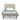 Daphne Upholstered Velvet Twin Bed in Taupe and Black, front view