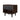 Duane 20" Fluted Nightstand (1-Drawer) in Black, angle view