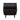 Duane 20" Fluted Nightstand (1-Drawer) in Black, angle view