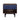 Duane 20" Fluted Nightstand (1-Drawer) in Navy Blue, front view