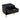Dumbo 20" Fluted Nightstand (1-Drawer) in Black, angle view
