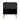 Dumbo 20" Fluted Nightstand (1-Drawer) in Black, front view