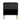 Dumbo 20" Fluted Nightstand (1-Drawer) in Black, front view