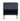 Dumbo 20" Fluted Nightstand (1-Drawer) in Midnight Blue, front view