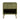 Dumbo 20" Fluted Nightstand (1-Drawer) in Olive Green, front view