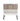 Dumbo 20" Fluted Nightstand (1-Drawer) in Rustic Gray and White, front view