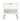 Dumbo 20" Fluted Nightstand (1-Drawer) in White, front view