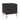 Dumbo 20" Fluted Nightstand (2-Drawer) in Black, angle view