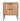 Dumbo 20" Fluted Nightstand (2-Drawer) in Golden Brown, front view