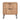 Dumbo 20" Fluted Nightstand (2-Drawer) in Golden Brown, front view