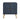 Dumbo 20" Fluted Nightstand (2-Drawer) in Midnight Blue, front view