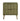 Dumbo 20" Fluted Nightstand (2-Drawer) in Olive Green, front view