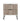 Dumbo 20" Fluted Nightstand (2-Drawer) in Rustic Gray and White, front view