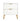 Dumbo 20" Fluted Nightstand (2-Drawer) in White, front view