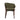 Emory Wood Faux Mohair Armchair in Green, angle view
