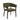 Emory Wood Faux Mohair Armchair in Green, angle view