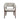 Emory Wood Faux Mohair Armchair in Greige, front view