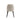 Estelle Wood Vegan Leather Accent Chair in Cream, angle view