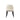Estelle Wood Vegan Leather Accent Chair in Cream, front view