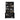 Everett Bookcase with Lower Storage Cabinet in Black, angle view