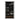 Everett Tall Glass Door Display Cabinet in Black, angle view