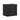 Everly Nightstand (3-Drawer) in Black, angle view