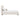 Florence Rounded-Edge Upholstered Full Bed in Alabaster, angle view