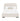 Florence Rounded-Edge Upholstered Full Bed in Alabaster, front view