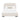 Florence Rounded-Edge Upholstered Full Bed in Alabaster, front view